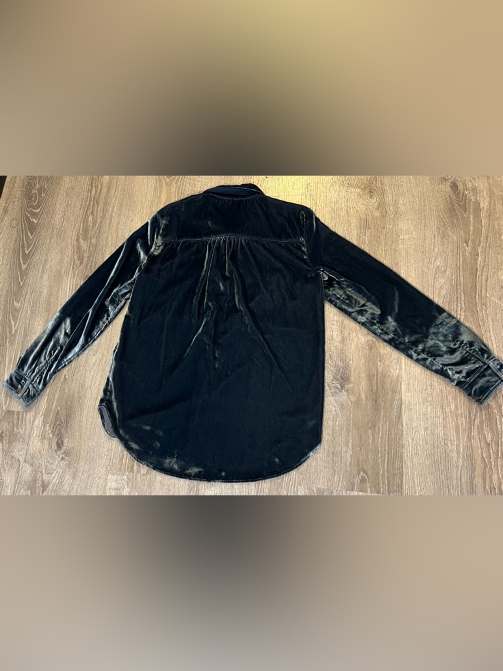 Anthropologie Pilcro The Hadley Relaxed Buttondown Velvet Edition - Picture 5 of 8